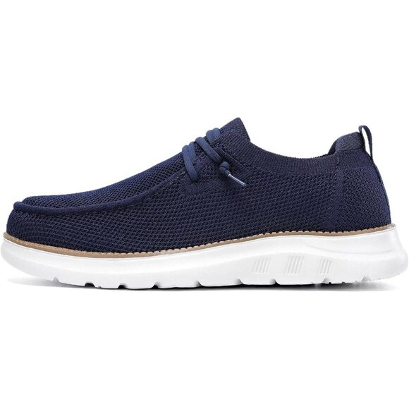 Men\'s Dark Blue Loafers Shoes Casual Mesh Walking Boat Shoes Dress Sneakers main image 6